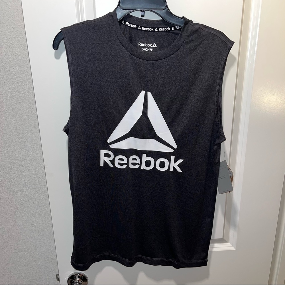 Brand new dominator muscle top Reebok Sleeveless Tank Top Small black Heather